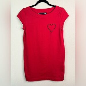 Love Moschino red shirt dress size 6